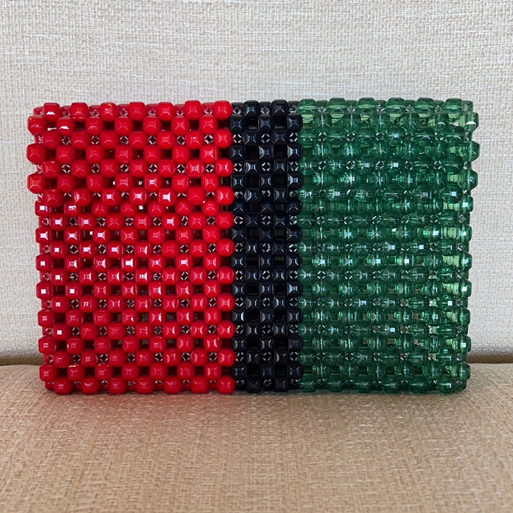 Seattle based Artist hand beaded purse